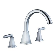 Glacier Bay Brookglen 12000 Series 2-Handle Deck-Mount Roman Tub Faucet Chrome