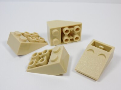 LEGO Lot of Tan 3x2 Inverted Slopes I8