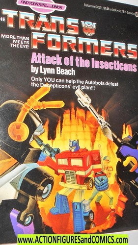 Transformers 1985 ATTACK of the INSECTICONS choose your own adventure BOOK fate - Picture 2 of 4