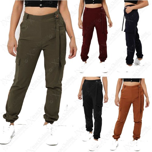 LADIES X-STRAP CARGO COMBAT TROUSERS 