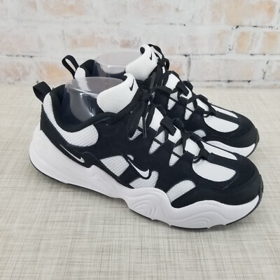 NWOB Nike Tech Hera FJ9532-101 Mens White/Black Lifestyle Casual Shoes Size 6.5