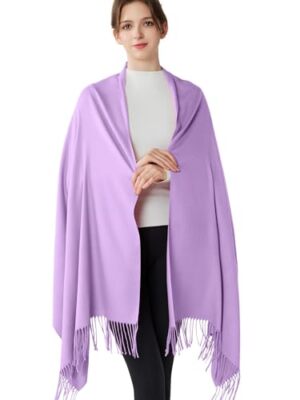 Pashmina Shawls and Wraps For Evening Dress Soft Warm Scarf for Women 05  Mauve | eBay