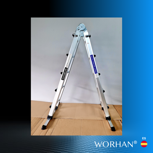 WORHAN® Escalera Aluminio Telescopica Multifuncion Multiuso Aluminio Plegable - Imagen 61 de 73