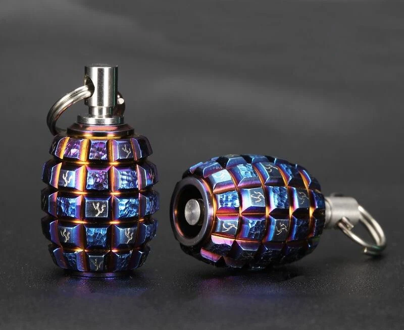 EDC Titanium Alloy Knife Lanyard Bead Parachute Cord DIY Clean Ear Wax Tool - Image 3 of 4