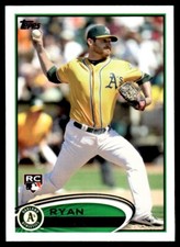 2012 Topps Update Ryan Cook Rookie Oakland Athletics #US260