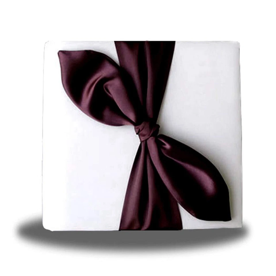 Цвета слоновой кости коричневый атласный бант обручальное кольцо подушка цветок девочка корзина гостевая книга ручка - Изображение 3 из 4