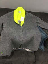 Rockaway L Sherpa Fleece Shearling Grey/neon Vello L/xl/xxl Coat New