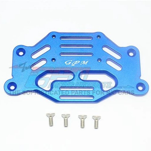 GPM Alu-Stabilisierungsplatte Für Traxxas TRX-4 Bronco/Blazer/G500 – 1-teilig, Grau/silber