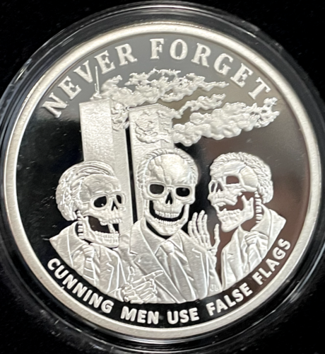 1oz 2023 Cunning Men V2 Proof - Never Forget #26 Silver Shield 999 AG 9-11 mason - Picture 13 of 24