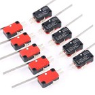 10x V-153-1C25 Limit Micro Switch Long Lever Roller Momentary Spdt Snap Action