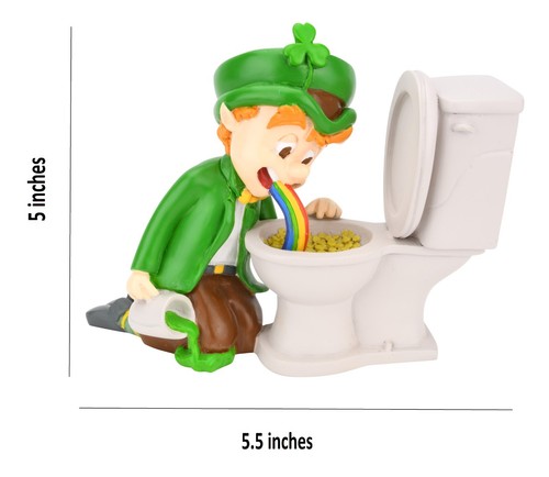Albero Buddees Pot of Gold divertente statuetta decorativa folletto giorno di San Patrizio - Foto 6 di 7