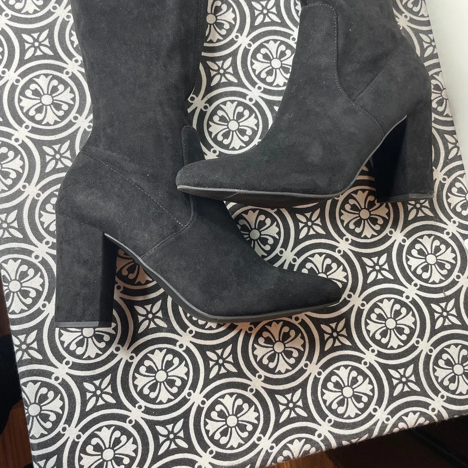 WILD PAIR Bravy Over-The-Knee Stretch Boots, black 10m - Image 4 of 4