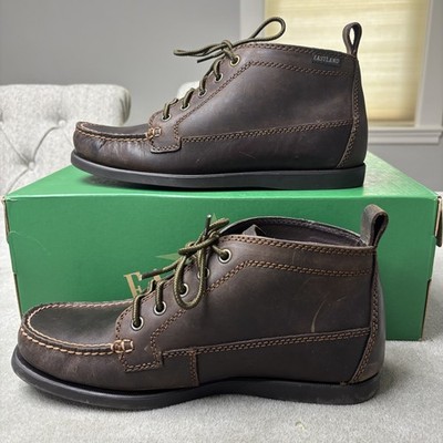 Eastland Seneca Shoes Mens Size 8 Leather Chukka Boots Moc Toe Casual