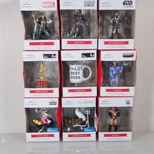 Hallmark Christmas Ornament Lot of 9 Tv Shows Movies Various Pop Culture NEW