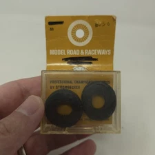 Vintage Pair Of Strombecker Championship Series Tires 1 1/4"