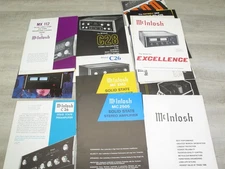 Vintage McIntosh HiFi Literature and Brochures Lot