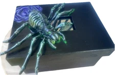 Halloween, Spider, Creepy Box , Macabre, Gothic  Decor, Hand Crafted Art, OOAK