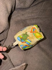 Small Multicolor Fabric Zipper Makeup Bag Key...