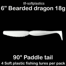 6? BEARDED DRAGON 18g 90 deg SUPER SLOW RETRIEVE SOFT PLASTIC FISHING LURE