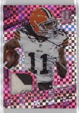 2015 Panini Spectra Sunday Best Neon Pink Prizm 5/10 Travis Benjamin #SB-BE 09q5