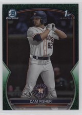 2023 Bowman Draft Chrome Green Grass Refractor 88/99 Cam Fisher #BDC-35 0nr3