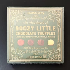 Trader Joe's Assortment of Boozy Little Chocolate Truffles Gourmet Holiday Treat