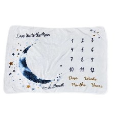 Baby Blanket Gender Neutral for Milestone photos Days, Weeks, Months,  Years 