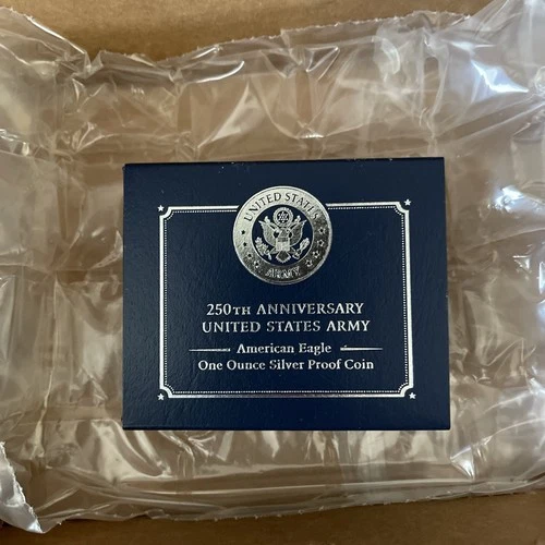 250th Anniversary U.S. Army American Eagle One Ounce Silver Proof 25APM IN HAND