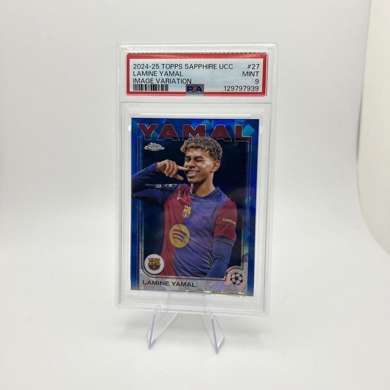 2024-25 Topps Sapphire UCC Lamine Yamal Image Variation PSA 9