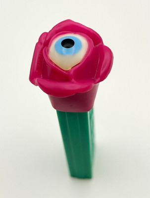 PEZ Cartoon Character Evil Eyeball Monster Head Candy Dispenser Pink/Green