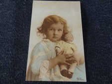 Social History Postcard Girl with Toy Doll by Rita Martin - 120250