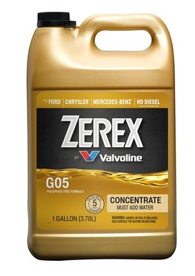 Zerex G05 Antifreeze Coolant Concentrate 1 Gallon 1 GA, Yellow 