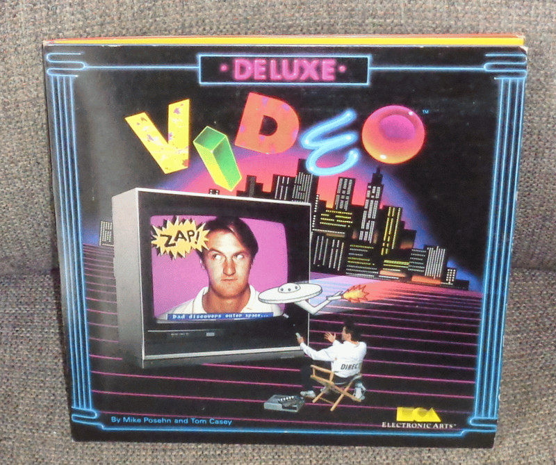 Deluxe Video Commodore Amiga Vintage Software, 2 Different Boxes + Newsletter