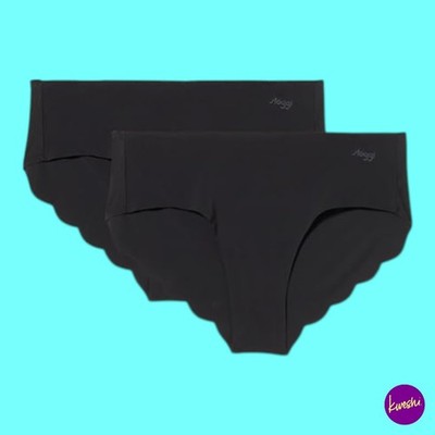 SLOGGI Women's ZERO Microfibre 2.0 Hipster 2P, Black, UK XS | EU 34