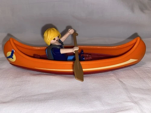 Playmobil Canoë Orange De La Cabane Des Pêcheurs 5039 Wild Life