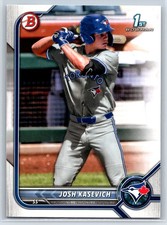 2022 Bowman Draft Josh Kasevich 1st Bowman Rookie Toronto Blue Jays RC #BD-45