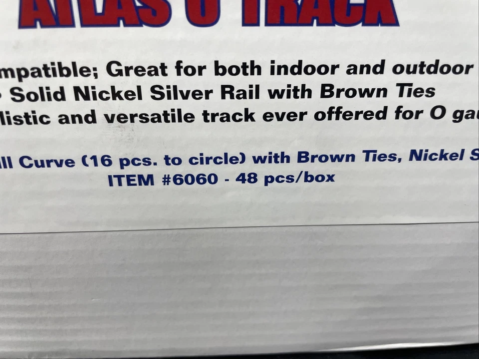 Atlas O #6060 3 Complete Circles Brown Ties 3-Rail O-54 Full Curved 48 Sections - Image 4 of 4
