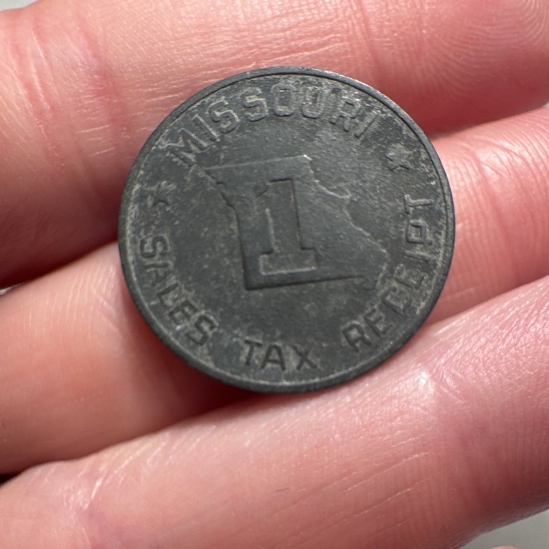 Missouri Sales Tax Receipt Token - 1" Circulated