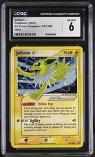 CGC 6 Jolteon Gold Star 101/108 EX Power Keepers Holo Pokemon Card