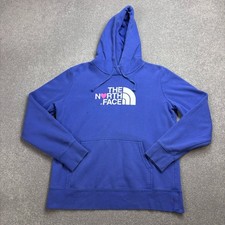 North Face Jumper Womens Large Blue Hoodie Pullover Outdoors Hiking Lady 