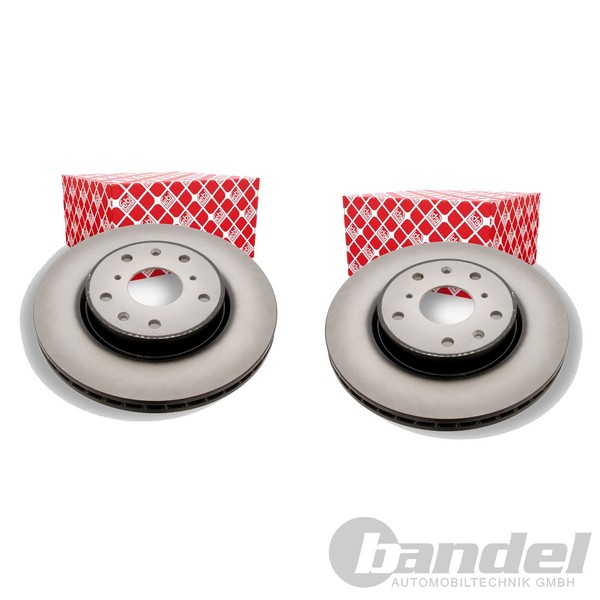 2X febi Bremsscheiben Ø280Mm Vorne Passend FÜR Fiat Sedici-image