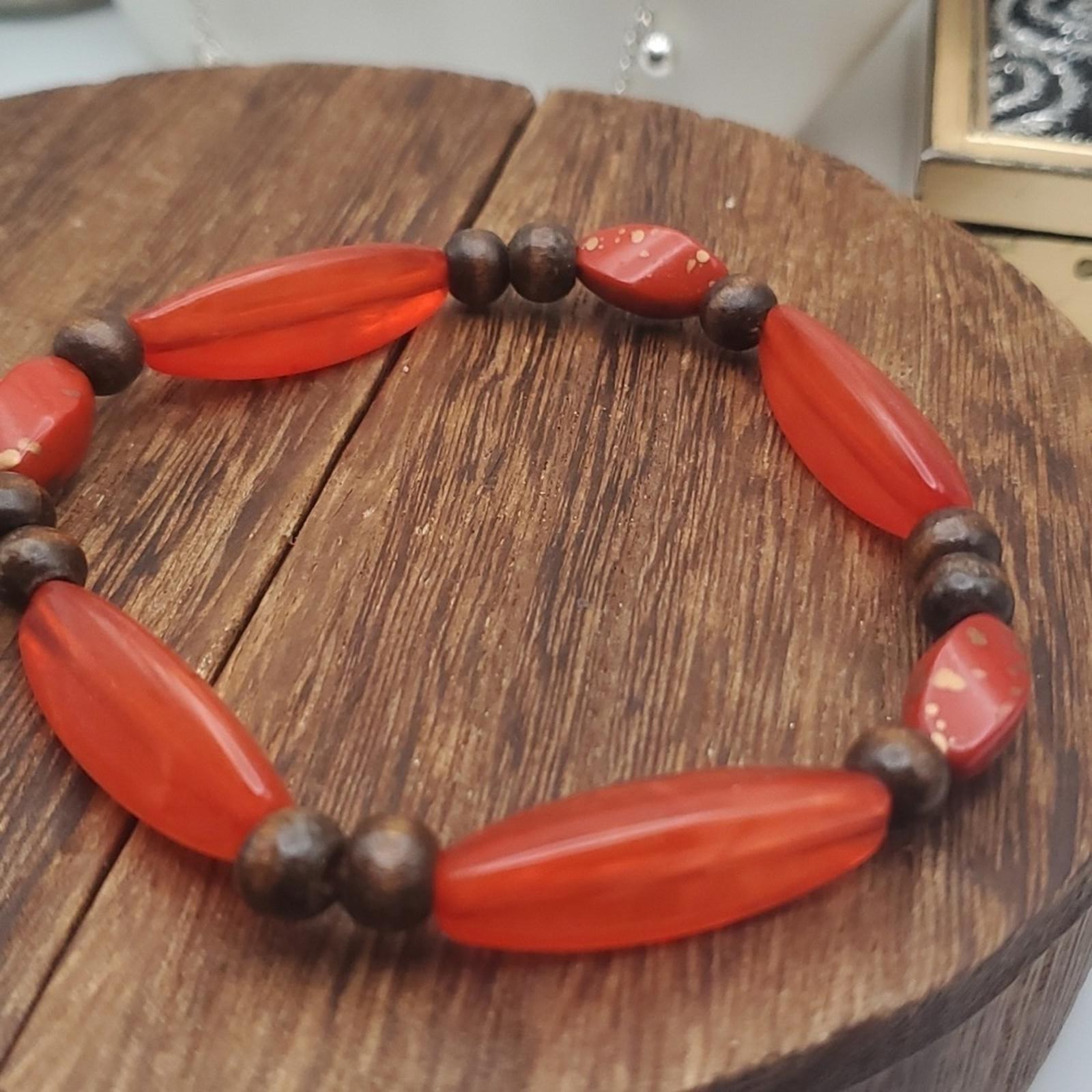 Native statement flute bracelet stretch B0238 - image 2