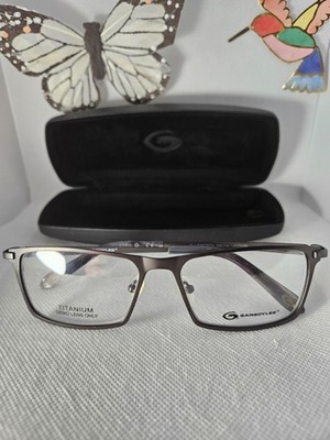 Genuine Gargoyles Titanium Mens/Boys  Ellsworth Black  56-16-145 Eyeglasse SALE!