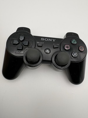 OEM Sony PlayStation PS3 Black Dualshock 3 Controller - Tested CLEAN