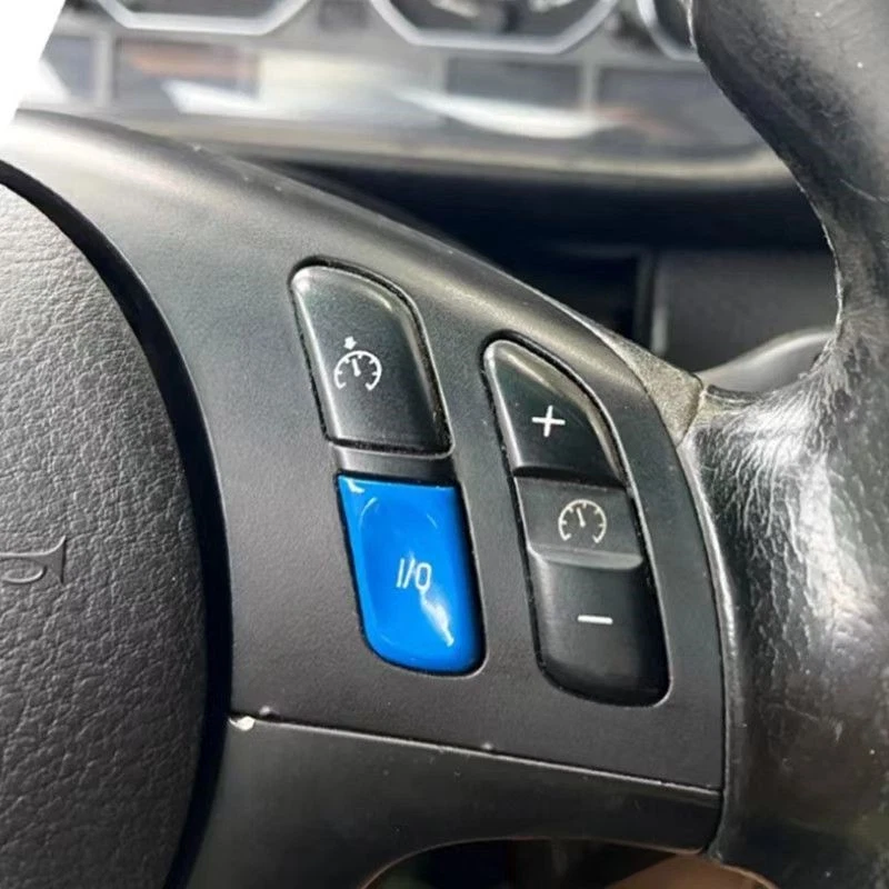 Botón de E/S de control de volante ABS brillante reemplazo para BMW M3 E46 2000-2004 Foto 3 de 4