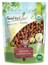 Organic Dry Roasted Almonds with Himalayan Salt - Non GMO- by Food To Live