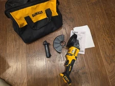 DeWalt DCG418 FLEXVOLT 60V 4-1/2"-6" Grinder - With Bag New But Read