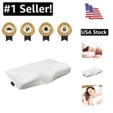 Breathe Easy with Our Chemical-Free Queen Memory Foam Pillow - Ergonomic Support