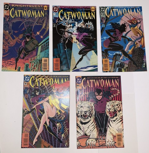 DC Comics ‘Catwoman’ Lot of 5 Comic Books #6 #7 #8 #9 #10 1994 in VG to EX Cond.