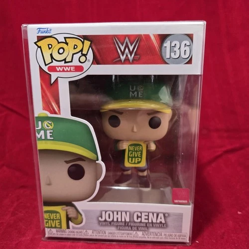 Funko Pop! WWE: John Cena (Never Give Up) #136 And Pop Protector